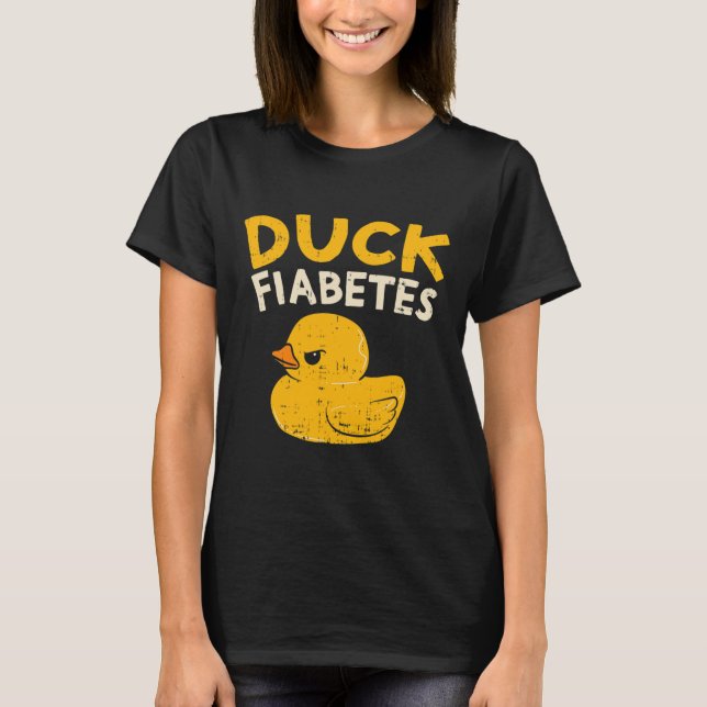 Spaß Diabetes Bewusstsein I Duck Fiabetes I Cool R T-Shirt (Vorderseite)