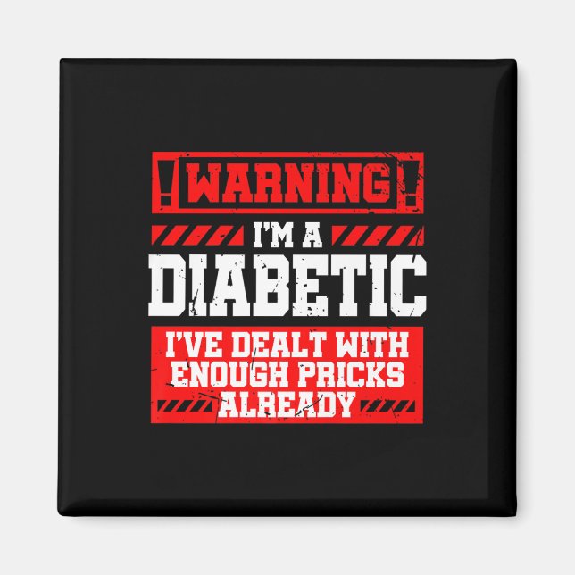 Spaß Diabetes Bewusstsein Monat S Diabetiker Magnet (Vorne)