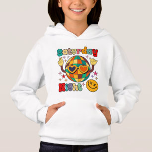 Spaß Disco am Samstag abends lustige Grafik Hoodie