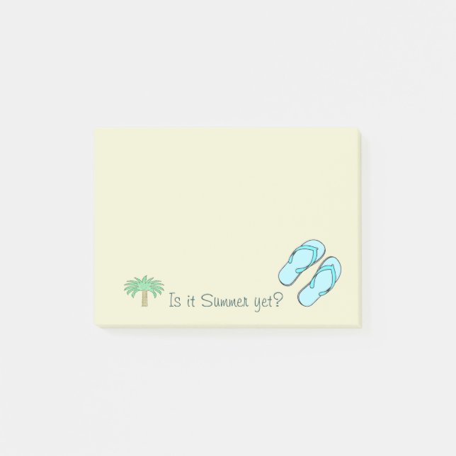 Spaß drehen Reinfall-Palme Sommer-dennoch Post-it Klebezettel (Vorderseite)