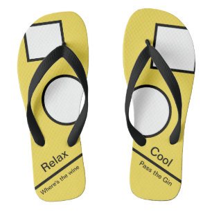 Spaß drehen Reinfälle 'um wo der Wein/der Flip Flops