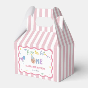 Spaß, Einer mit rosa Streifen zu sein, 1. Geburtst Geschenkschachtel