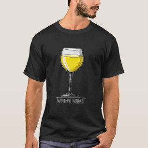 Spaß Einfache Grafik Weißweinliebhaber T-Shirt