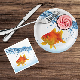 Spaß Einzigartiges Goldfish Fisch-Wasser Pappteller