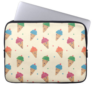 Spaß-Eiscreme-Muster Laptopschutzhülle