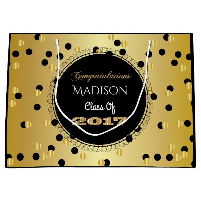 Spaß & Elegant 2017 Abschluss Große Geschenktüte (Vorderseite)