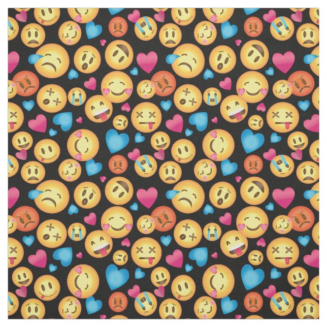 Spaß Emoji Druck-Gewebe Stoff (Muster)
