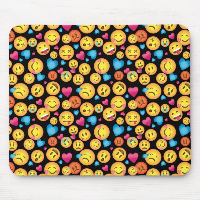 Spaß Emoji Druck Mousepad, Emoticonwurfdruck Mousepad (Vorne)