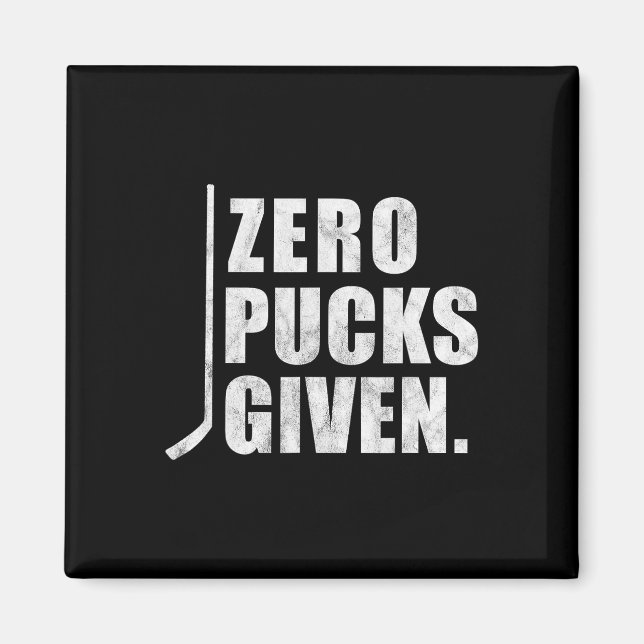 Spaß erschüttert Hockey Zero Pucks gegeben Magnet (Vorne)