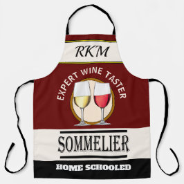 Spaß Expert WINE Taster All-over Print-Schürze Schürze