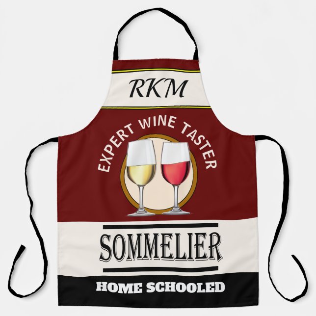 Spaß Expert WINE Taster All-over Print-Schürze Schürze (Vorderseite)