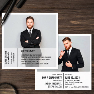 Spaß Fakten 2 Foto Moderne Abschluss Ankündigung