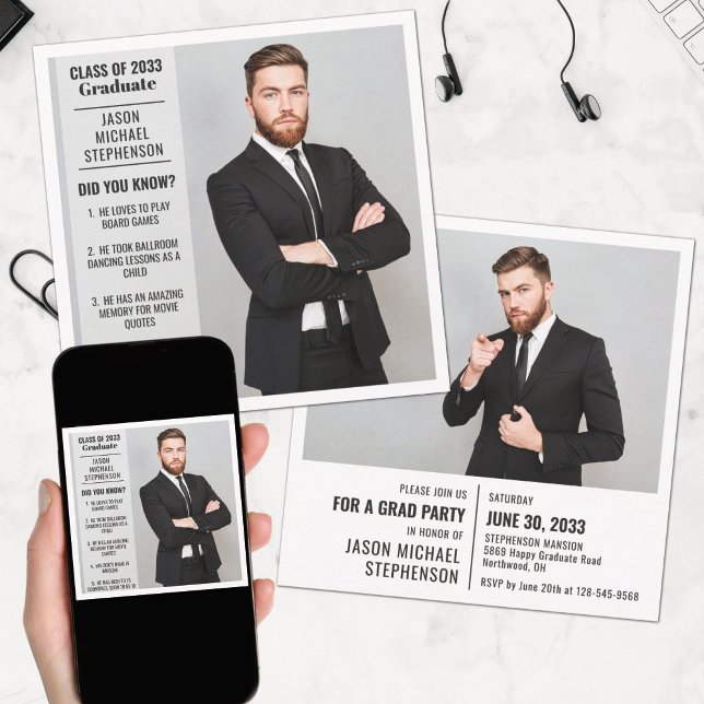 Spaß Fakten Abschluss Ankündigung 2 Foto modern (Von Creator hochgeladen)