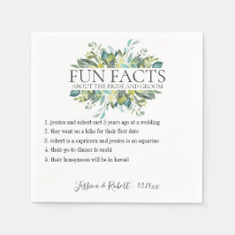 Spaß Fakten Garten Foliage Personalisiert Serviette