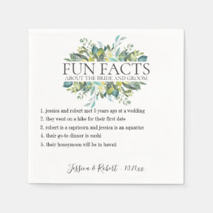 Spaß Fakten Garten Foliage Personalisiert Serviette