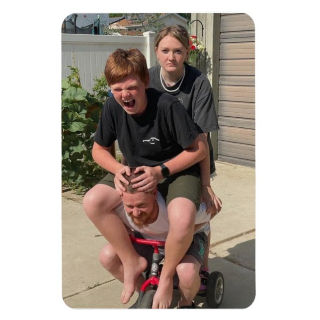 Spaß Familie auf Trick Magnet (Vertikal)
