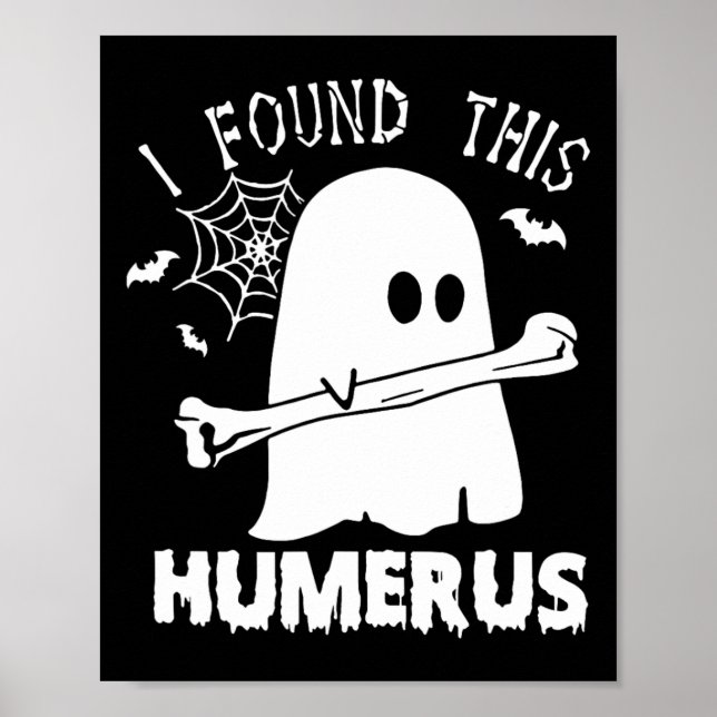 Spaß fand ich diesen Humerus Boo Ghost Halloween C Poster (Vorne)