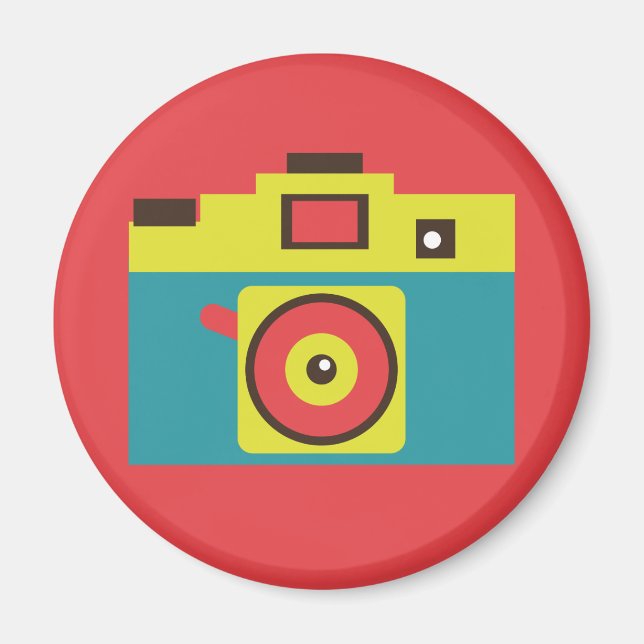 Spaß farbenfroh CMYK Lomo Kamerahograf Magnet (Vorne)