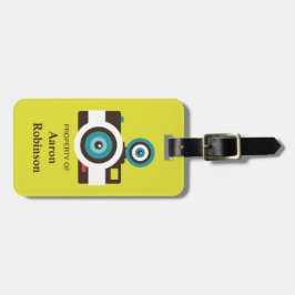 Spaß farbenfroh FishEye Kamera Fotograf Gepäckanhänger