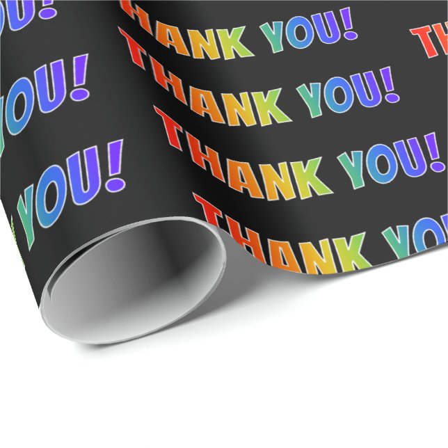 Spaß, farbenfroh, lebhaft, Regenbogen sehen aus wi Geschenkpapier (Rolleneckpunkt)
