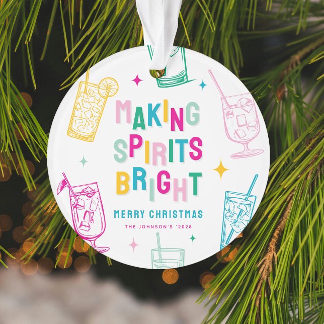 Spaß farbenfroh machen Spirituosen Glanz Weihnacht Ornament (Von Creator hochgeladen)
