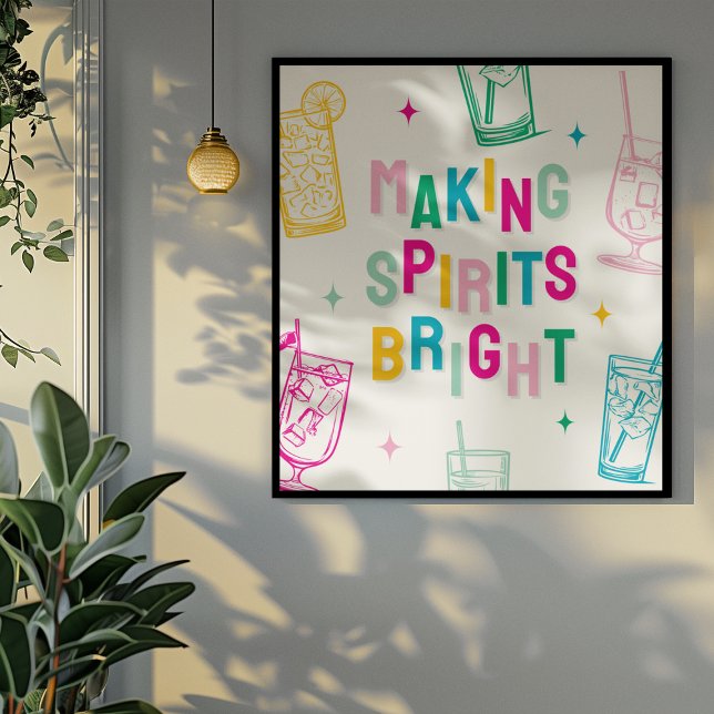 Spaß farbenfroh machen Spirituosen Glanz Weihnacht Poster (Von Creator hochgeladen)
