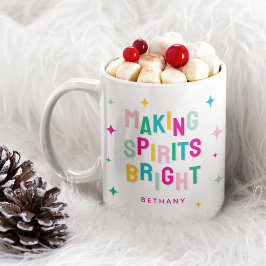 Spaß farbenfroh machen Spirituosen Gläschen Weihna Kaffeetasse