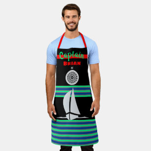 Spaß farbenfroh nautical Themed Schürze