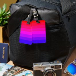 Spaß farbenfroh Ombre Gradient Gepäckanhänger