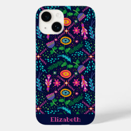 Spaß Farbenfroh Stilvolles florales iPhone/iPad Ge Case-Mate iPhone 14 Hülle