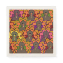 Spaß Farbenfrohe Erntedank Trukeys Holiday Napkins