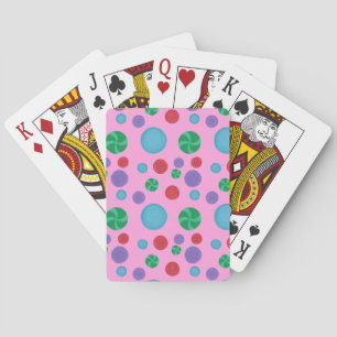 Spaß farbenfrohe Polka Punkte spielen Karten Spielkarten