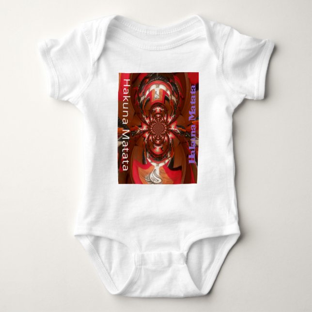 Spaß farbenfrohes afrikanisches Design Baby Strampler (Vorderseite)