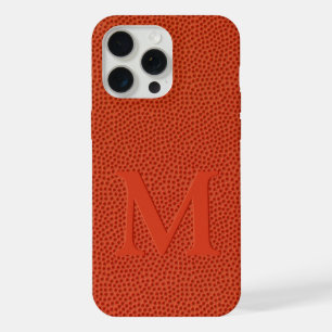 Spaß-Faux-Basketball-Leder-Haut-Textur-Muster iPhone 15 Pro Max Hülle