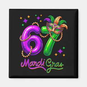 Spaß Feste 67 Mardi Gras Party Luftballons Perlen Magnet