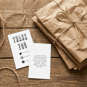 Spaß fett danke Ihnen Einschließungskarte Begleitkarte