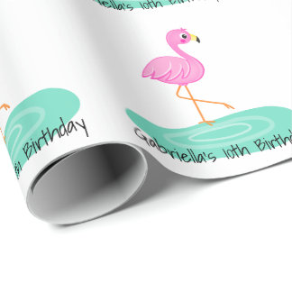 Spaß-Flamingo-Geburtstags-Geschenk-Verpackung Geschenkpapier