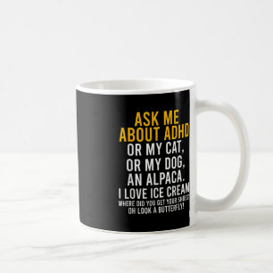 Spaß Fragte mich über Adhd Autismus Mental Health  Kaffeetasse