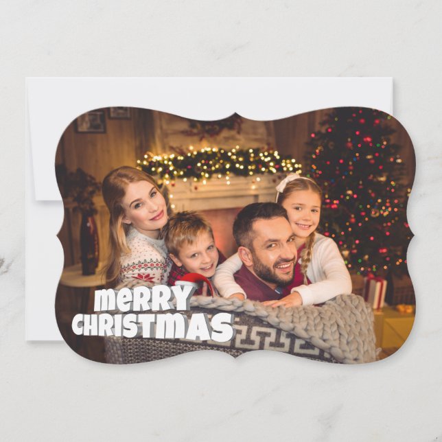Spaß frohe Weihnachten Extravaganten Schnitt Foto  (Vorderseite)
