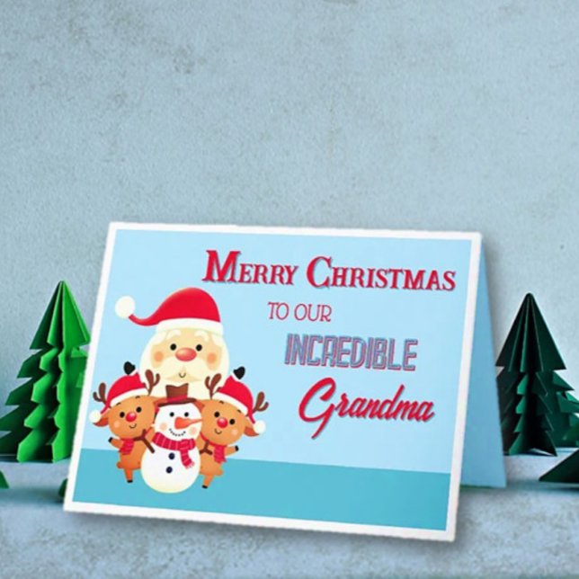 Spaß! Frohe Weihnachten Oma Karte (Von Creator hochgeladen)