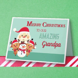 Spaß! Frohe Weihnachten Opa Karte