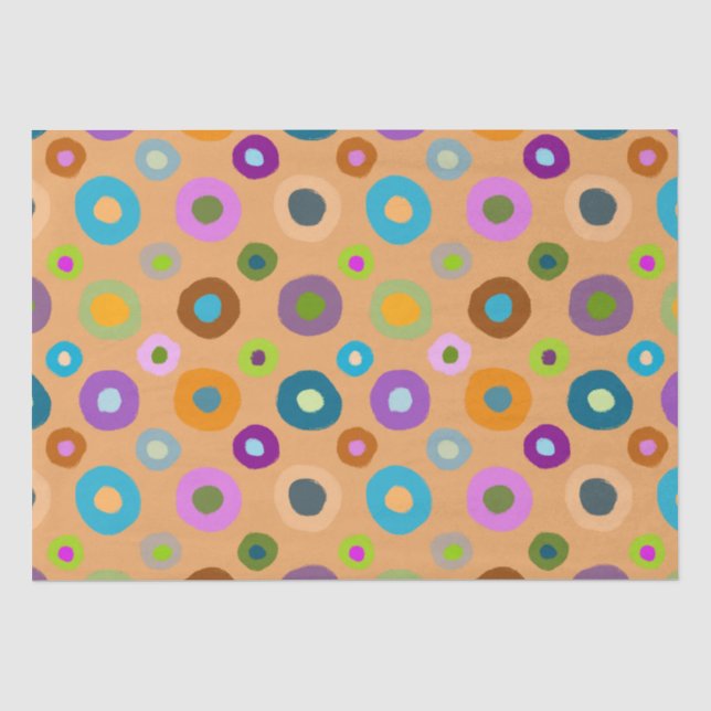 Spaß fröhlich farbenfroh decoupage orange Taschent Seidenpapier (Vorderseite)