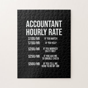 Spaß "Funny Accountant Stundensatz Accounting CPA