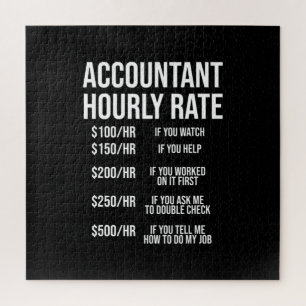 Spaß "Funny Accountant Stundensatz Accounting CPA