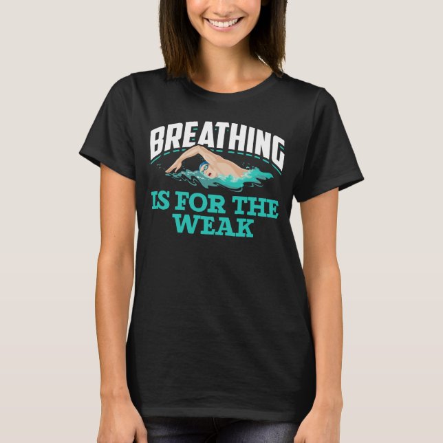 Spaß Funny Swimmer T-Shirt (Vorderseite)