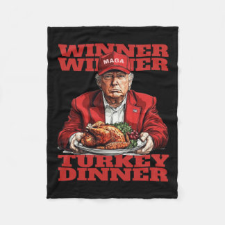 Spaß Funny Trump Gewinner Türkei Abendessen als Fleecedecke