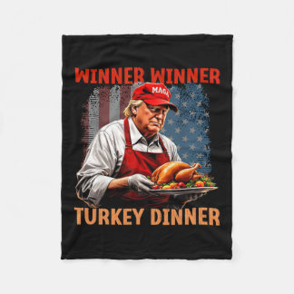 Spaß Funny Trump Gewinner Türkei Abendessen als Fleecedecke