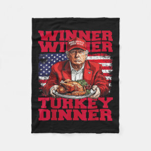 Spaß Funny Trump Gewinner Türkei Abendessen als Fleecedecke