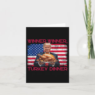 Spaß Funny Trump Gewinner Türkei Abendessen als Karte