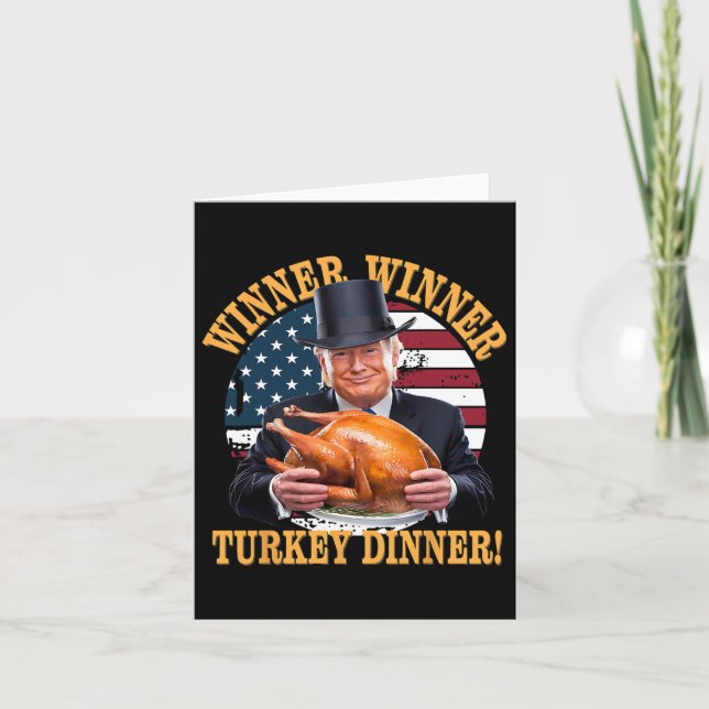 Spaß Funny Trump Gewinner Türkei Abendessen als Karte (Vorderseite)